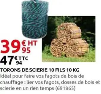 Torons de scierie 10 fils 10 kg