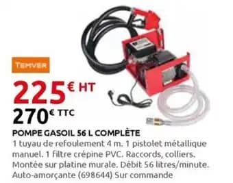 Pompe gasoil complète 56 L