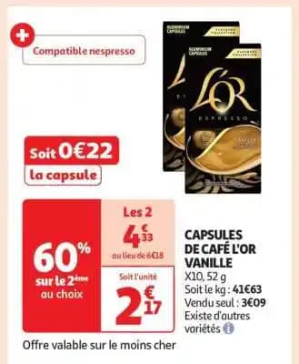 Promotion Exclusives de 20
Café capsules : Découvrez l'Offre incontournable