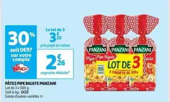Promotion Exclusives de 3
            
        
        Pâtes pipe rigate : Découvrez l'Offre incontournable