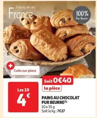 Pains Au Chocolat Pur Beurre