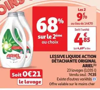 LESSIVE LIQUIDE ACTION DÉTACHANTE ORIGINAL ARIEL
