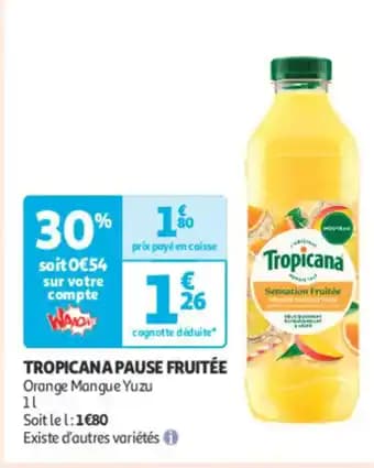 TROPICANA Pause fruitee 1 l