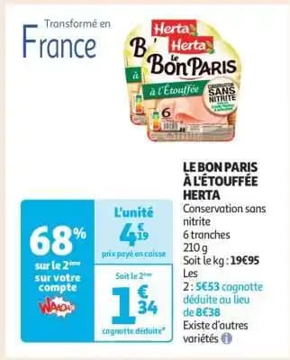 LE BON PARIS À L'ÉTOUFFÉE HERTA