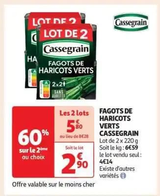 FAGOTS DE HARICOTS VERTS CASSEGRAIN