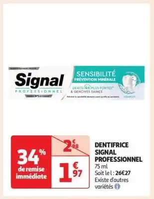 Promotion Exclusives de 2
Dentifrice signal : Découvrez l'Offre incontournable
