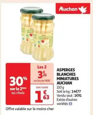 Asperges Blanches Miniatures Auchan