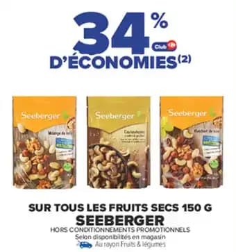 SEEBERGER Sur tous les fruits secs 150 g
