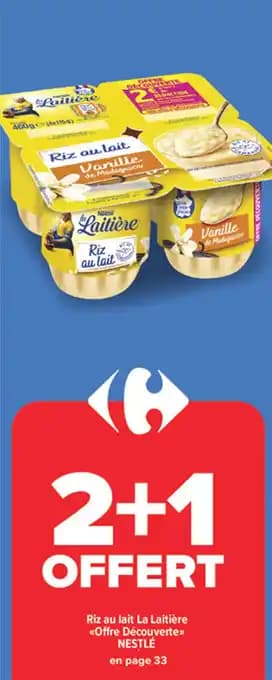 NESTLÉ Riz au lait La Laitière <«<Offre Découverte
