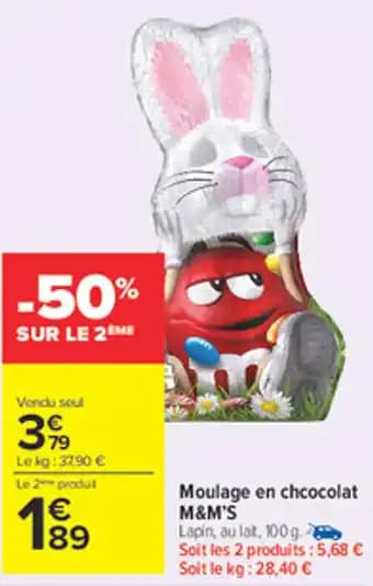 M&M'S Moulage en chcocolat 100 g