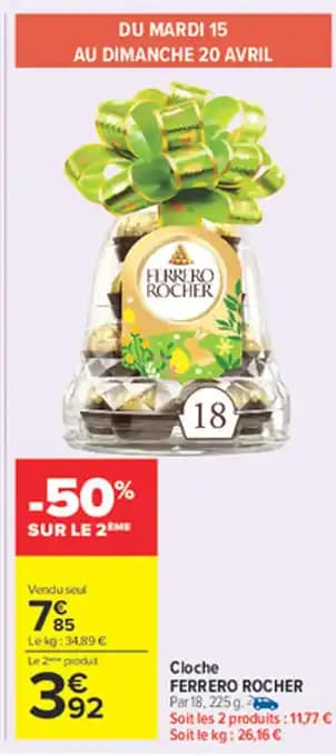 FERRERO ROCHER Cloche 225 g