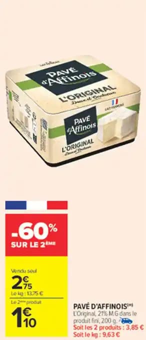 PAVÉ D'AFFINOIS 200 g