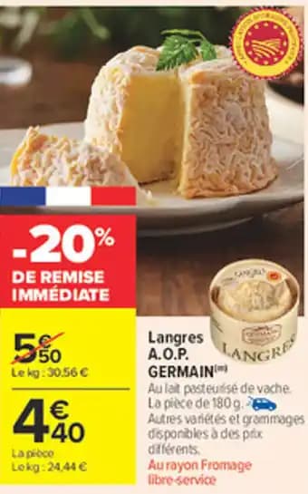 GERMAIN Langres A.O.P. 180 g