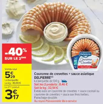 Promotion Exclusives de 4
Couronne de crevettes : Découvrez l'Offre incontournable