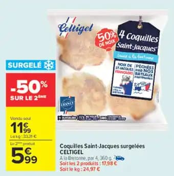 Promotion Exclusives de 21
            
        
        Saint jacques surgelées : Découvrez l'Offre incontournable