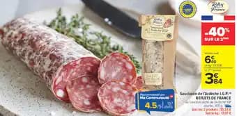 REFLETS DE FRANCE Saucisson de l'Ardèche I.G.P." 300 g