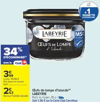 Promotion Exclusives de 4
Oeufs de lompe : Découvrez l'Offre incontournable