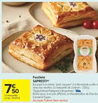 SAPRESTI Feuilleté 220 g
