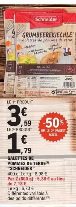 Galettes de Pommes de Terre 'Schneider'