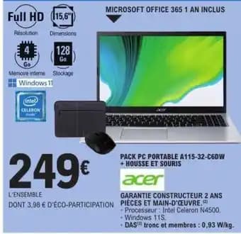 Promotion Exclusives de 29
            
        
        Portable : Découvrez l'Offre incontournable