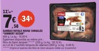 Promotion Exclusives de 1
            
        
         GIMBERT OCEAN : Découvrez l'Offre incontournable