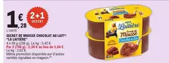 Promotion Exclusives de 7
            
        
        Mousse au chocolat : Découvrez l'Offre incontournable