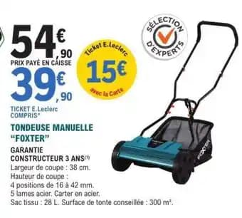 TONDEUSE MANUELLE “FOXTER”