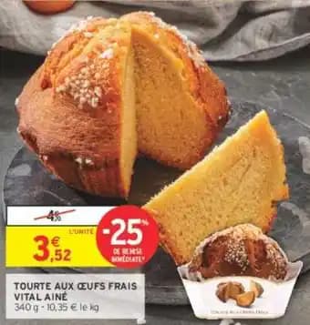 VITAL AINÉ TOURTE AUX ŒUFS FRAIS