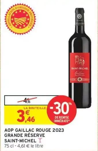 SAINT-MICHEL AOP GAILLAC ROUGE 2023 GRANDE RÉSERVE