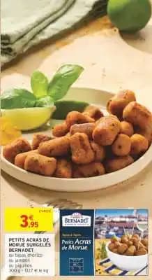 BERNADET PETITS ACRAS DE MORUE SURGELÉS