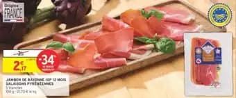 SALAISONS PYRÉNÉENNES JAMBON DE BAYONNE IGP 12 MOIS