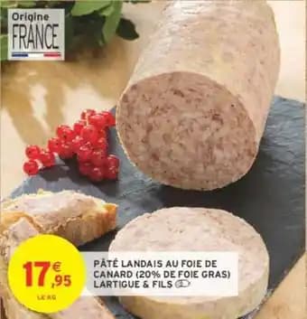 LARTIGUE & FILS PÂTÉ LANDAIS AU FOIE DE CANARD (20% DE FOIE GRAS)