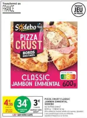 SODEBO PIZZA CRUST CLASSIC JAMBON EMMENTAL