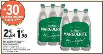 SAINTE MARGUERITE EAU MINÉRALE NATURELLE FINEMENT PÉTILLANTE