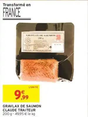 CLAUDE TRAITEUR GRAVLAX DE SAUMON
