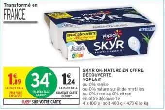 Promotion Exclusives de 12
Skyr 0% : Découvrez l'Offre incontournable