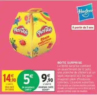 Promotion Exclusives de 8
Play doh : Découvrez l'Offre incontournable