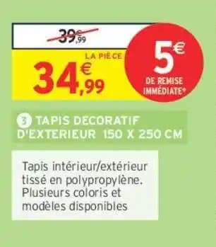 Promotion Exclusives de 7
Tapis d extérieur : Découvrez l'Offre incontournable