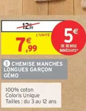 Promotion Exclusives de 22
Chemise : Découvrez l'Offre incontournable