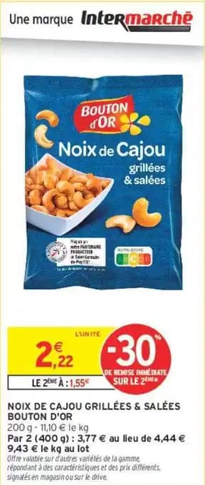 Promotion Exclusives de 7
Noix de cajou : Découvrez l'Offre incontournable