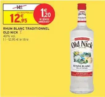 OLD NICK RHUM BLANC TRADITIONNEL