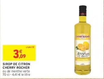 CHERRY ROCHER SIROP DE CITRON