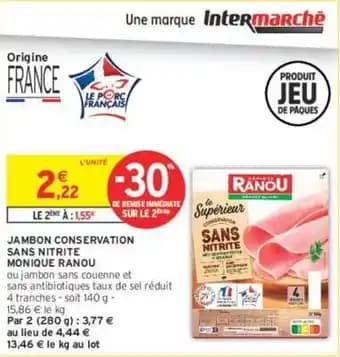 Promotion Exclusives de 20
Sans nitrite : Découvrez l'Offre incontournable