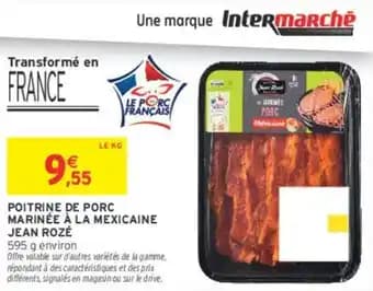 JEAN ROZÉ POITRINE DE PORC MARINÉE À LA MEXICAINE
