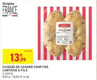 LARTIGUE & FILS CUISSES DE CANARD CONFITES