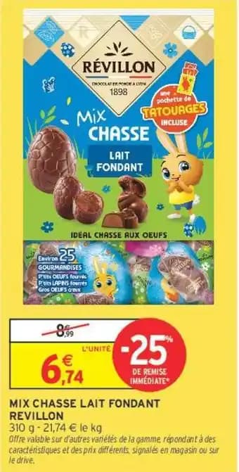 REVILLON MIX CHASSE LAIT FONDANT