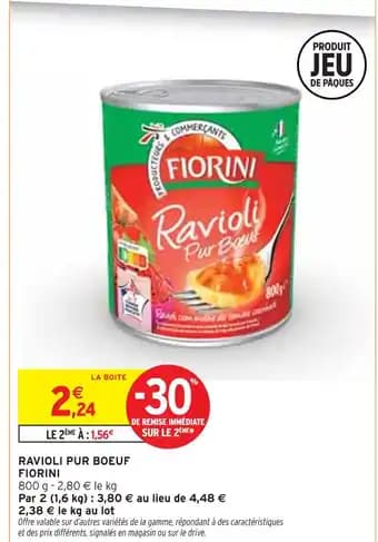 FIORINI Ravioli Pur Boeuf