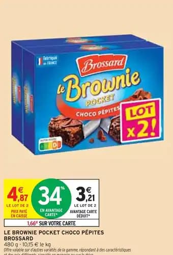 Brossard Le Brownie Pocket Choco Pépites
