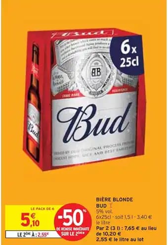 Promotion Exclusives de 9
Bud : Découvrez l'Offre incontournable