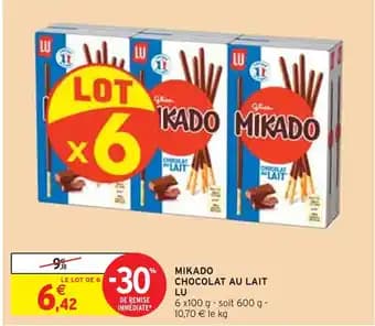 LU Mikado chocolat au lait